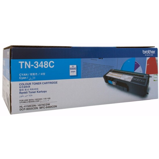 Brother TN348C Cyan High Yield Toner Cartridge