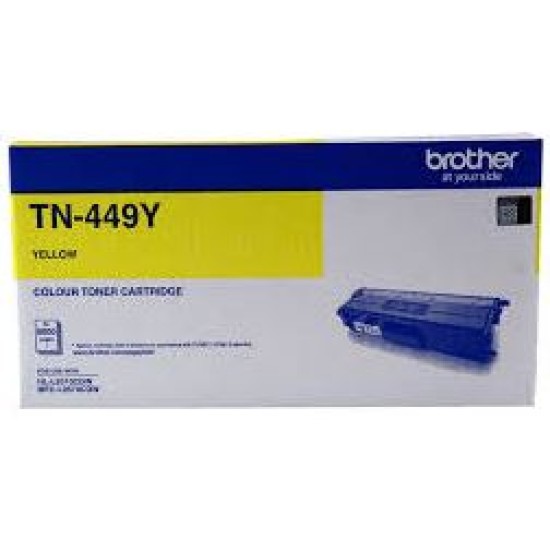 Brother TN449Y Ultra High Capacity Yellow Toner Cartridge