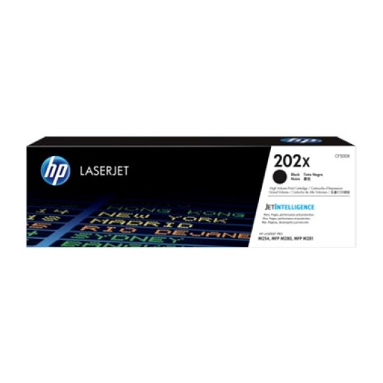 HP 202X Black Toner Cartridge (CF500X)