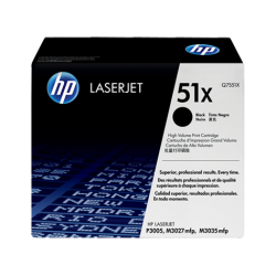 HP 51X Black High Yield Toner Cartridge (Q7551X)