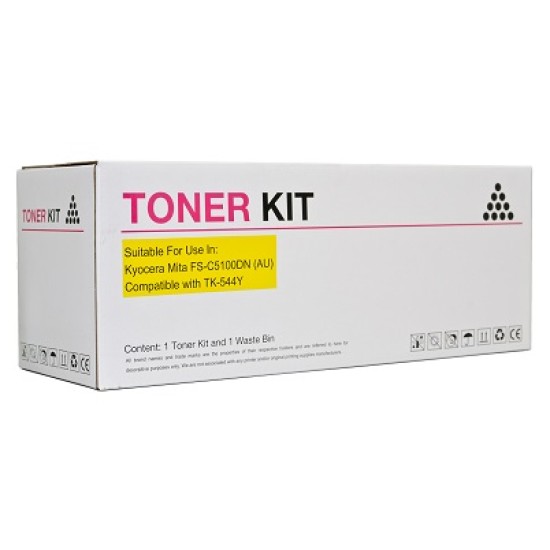 Compatible Icon Kyocera TK544 Yellow Toner Cartridge