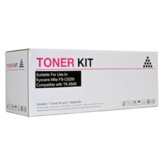 Compatible Icon Kyocera TK554 Black Toner Cartridge