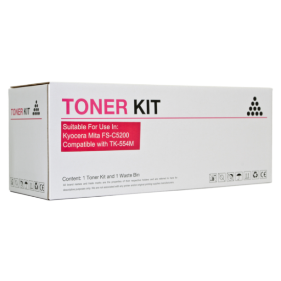 Compatible Icon Kyocera TK554 Magenta Toner Cartridge