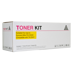 Compatible Icon Kyocera TK554 Yellow Toner Cartridge