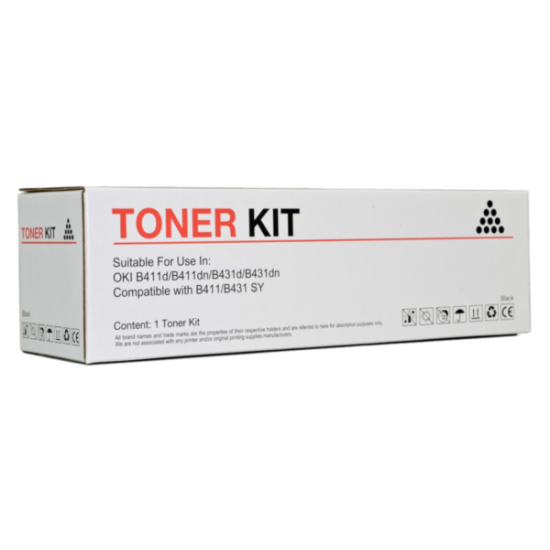 Compatible Icon Oki 44574703 Black Toner Cartridge