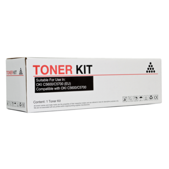 Compatible Icon Oki C5600/C5700 Black Toner Cartridge