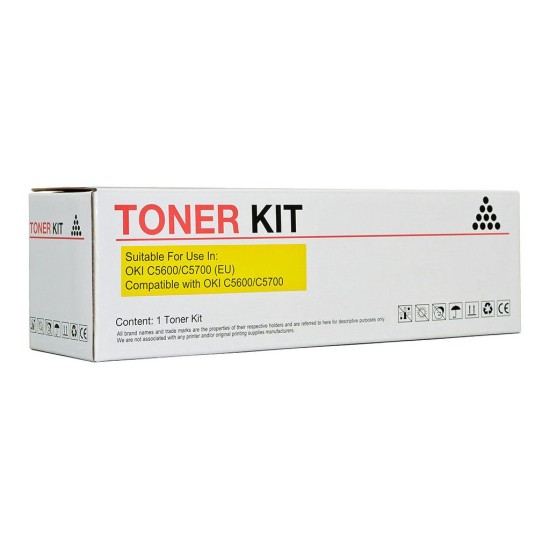 Compatible Icon Oki C5600/C5700 Yellow Toner Cartridge