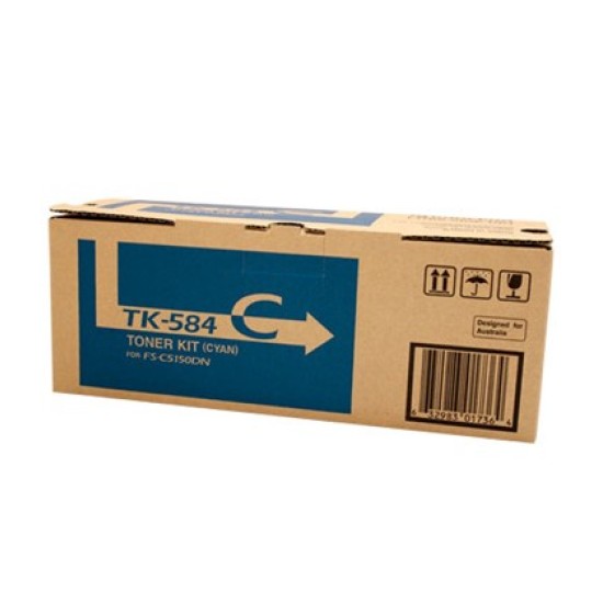 Kyocera TK584 Cyan Laser Toner Cartridge