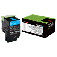 Lexmark 708H Cyan High Capacity Toner Cartridge