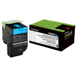 Lexmark 708H Cyan High Capacity Toner Cartridge