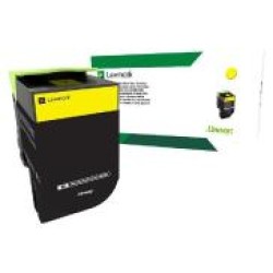 Lexmark 808H Yellow High Yield Toner Cartridge