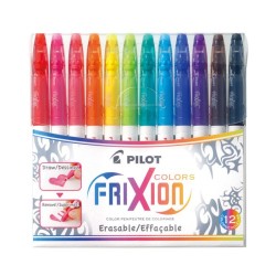 Pilot Frixion Erasable Colours Markers - Multi Colour 12 Pack