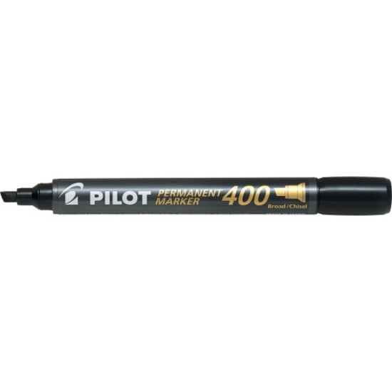 Pilot SCA 400 Permanent Black Chisel Tip Marker - 12 Pack