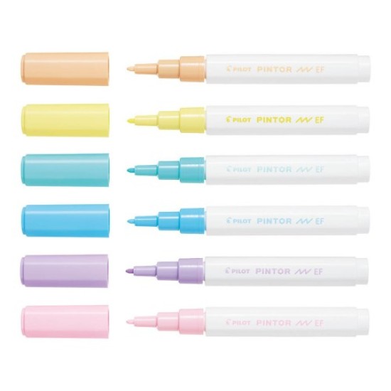 Pilot Pintor Marker Extra Fine Asstd. Pastel 6Pk