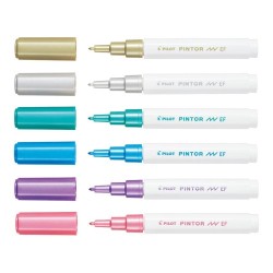 ilot Pintor Marker Extra Fine Asstd. Metallic 6Pk