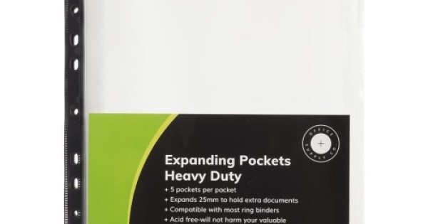 OSC Copysafe Pockets Heavy Duty Expanding A4 Pack 5