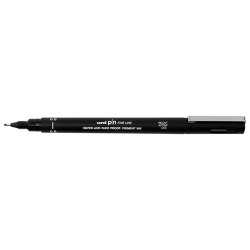 UNI PEN PIN 08-200 BLACK 0.8MM PERMANENT