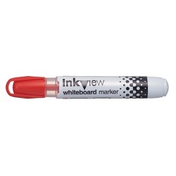 UNI WHITEBOARD MARKER RED PWB202 BULLET TIP INKVIEW