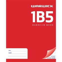 Warwick 1B5 Exercise Book 7mm Ruled 255x205mm 40lf