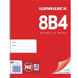 Warwick 8B4 Spiral Notebook 7mm Ruled 50lf