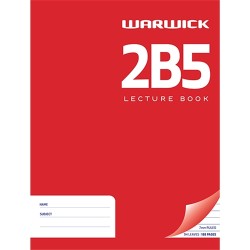 Warwick 2B5 Lecture Book 7mm Ruled 255x205mm 94lf
