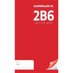Warwick 2B6 Lecture Book 335x203mm 94lf