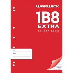 Warwick 1B8-64 Exercise Book Punched Ruled A4 64lf
