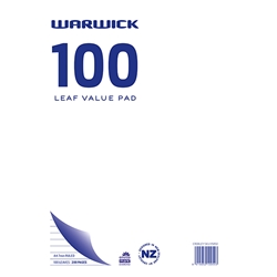 Warwick Value Pads 7mm Ruled 297x210mm 100lf