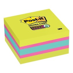 Post-it Super Sticky Memo Cube 2027-SSGFA 76mm x 76mm 360 Sheets