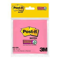 Post-it Super Sticky Notes 654-SSN-N-PINK 76mm x 76mm