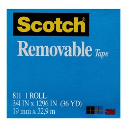 Scotch Removable Magic Tape 811 19mmx33m