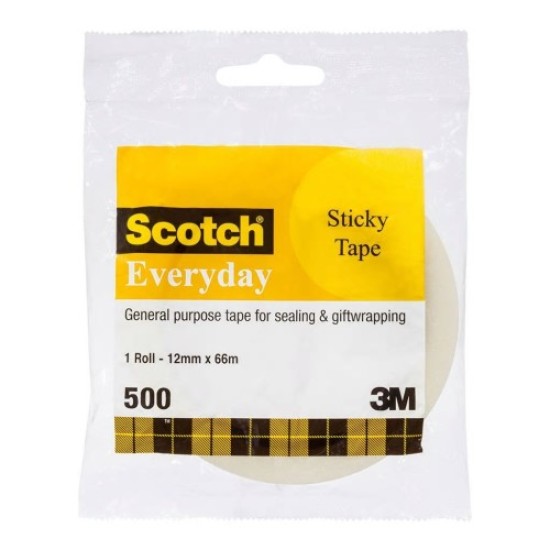 Scotch Everyday Tape 500 12mm x 66m