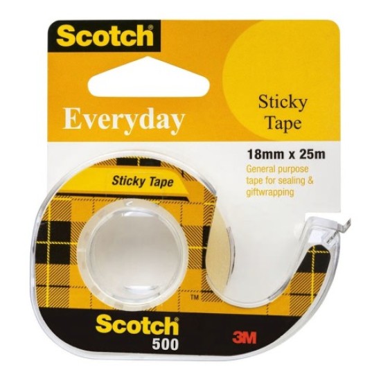 Scotch Everyday Tape 500 18mm x 25m With Dispenser