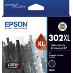Epson 302XL High Yield Black Ink Cartridge