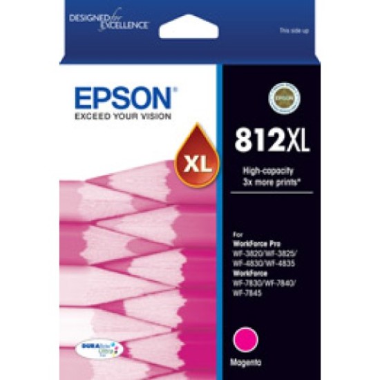 Epson 812XL High Yield Magenta Ink - C13T05E392