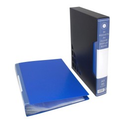 OSC Display Book A4 80 Pocket with Case Blue
