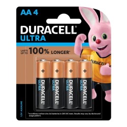 Duracell Ultra Alkaline AA Battery - 4 Pack