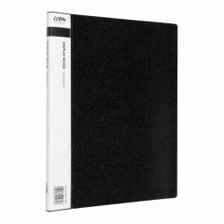 Display Book A4 with Insert Spine 10 Pocket Black