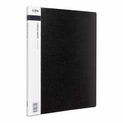 Display Book A4 with Insert Spine 20 Pocket Black