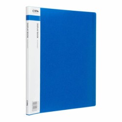 Display Book A4 with Insert Spine 20 Pocket Blue