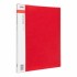 Display Book A4 with Insert Spine 20 Pocket Red