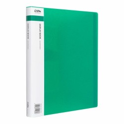Display Book A4 with Insert Spine 40 Pocket Green