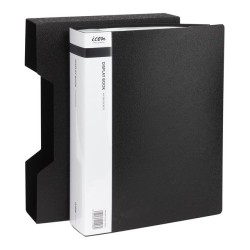 Display Book A4 with Insert Spine 100 Pocket with Case Black