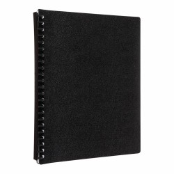 Refillable Display Book 20 Pocket Black