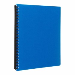 Refillable Display Book 20 Pocket Blue