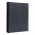 Refillable Display Book with Clear Cover 20 Pocket Black