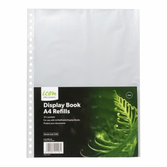 Refillable Display Book Refills Pack 10