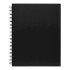 Icon Spiral Notebook A5 Hard Cover Black 200 pg