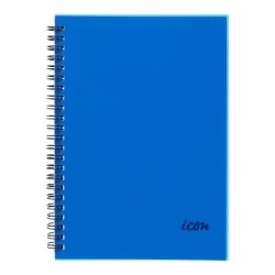 Spiral Notebook A5 PP Cover Blue 200 pg 3pk