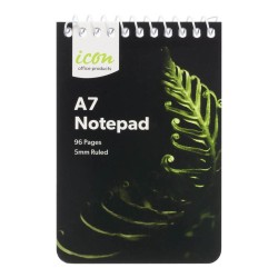 Spiral Notepad A7 Soft cover 96 pg 12pk